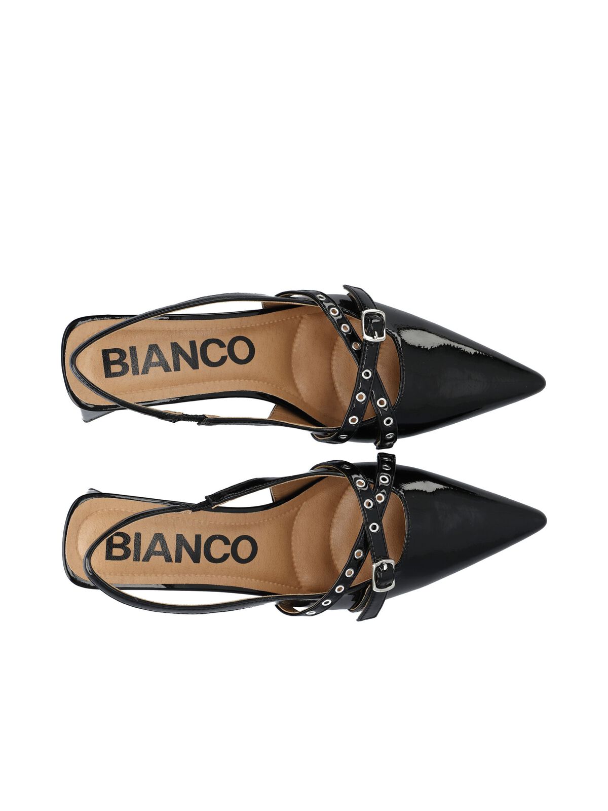 Biamaralyn Slingback Weaved Faux Leather