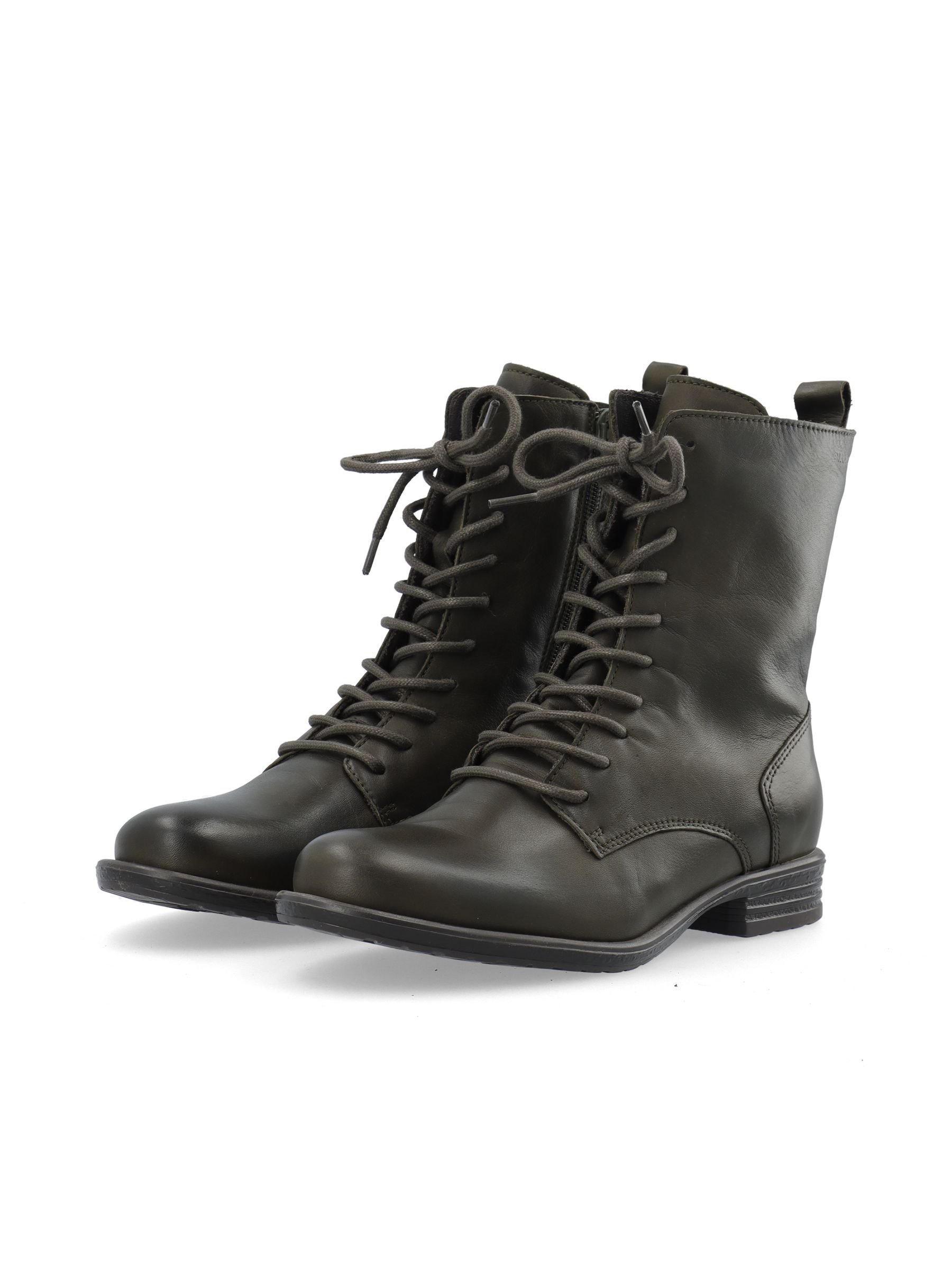 Black BIADANELLE LACE UP BOOTS Bianco