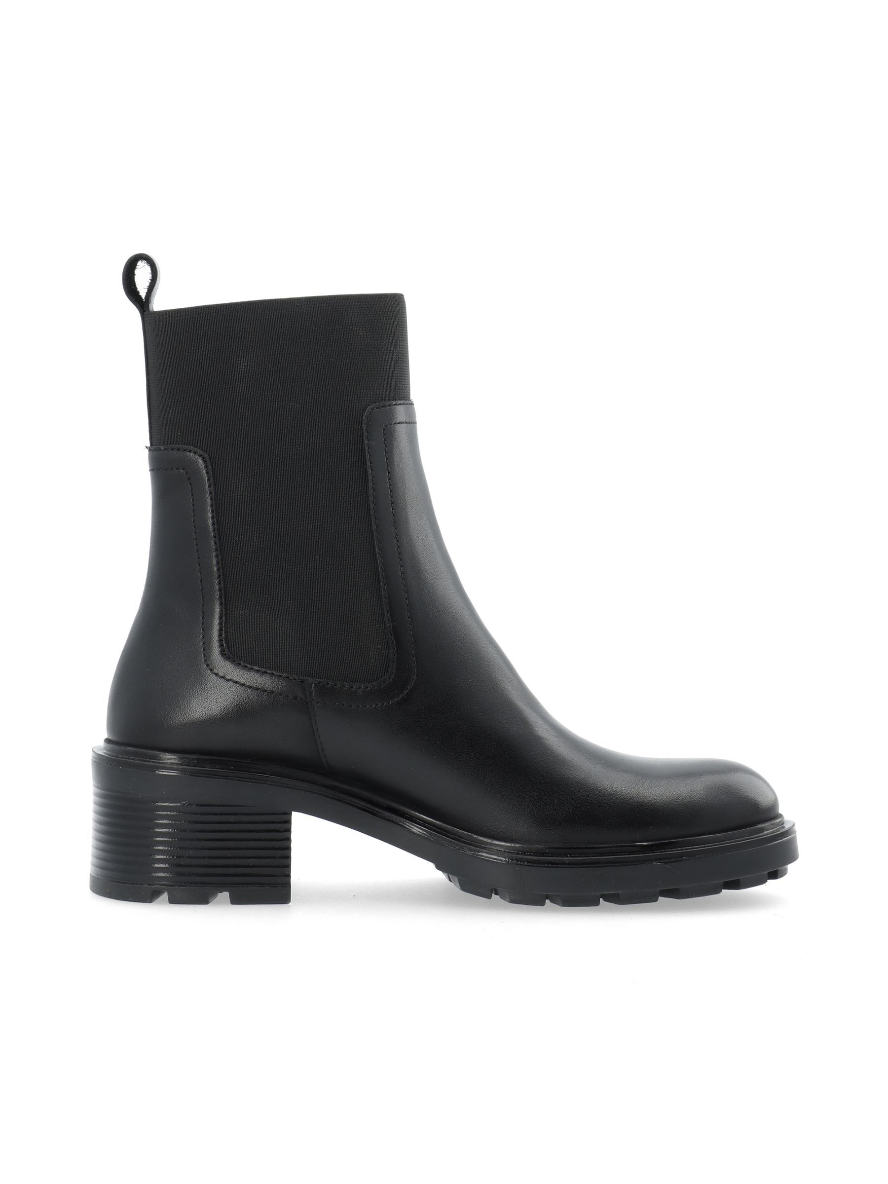 Black high heel chelsea boots deals