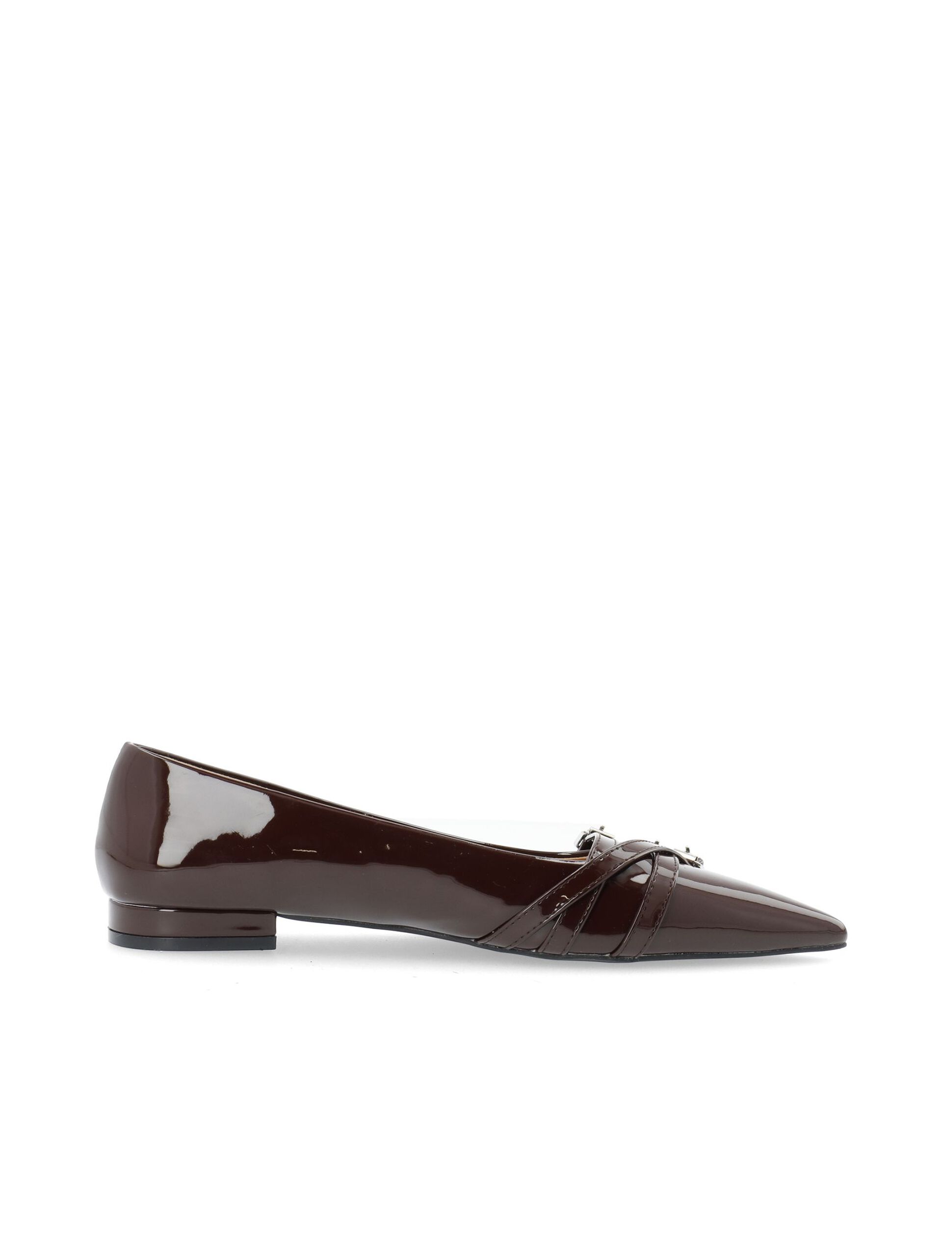 Carousel image - BIABARI BALLET FLATS, BrownPatent | 2