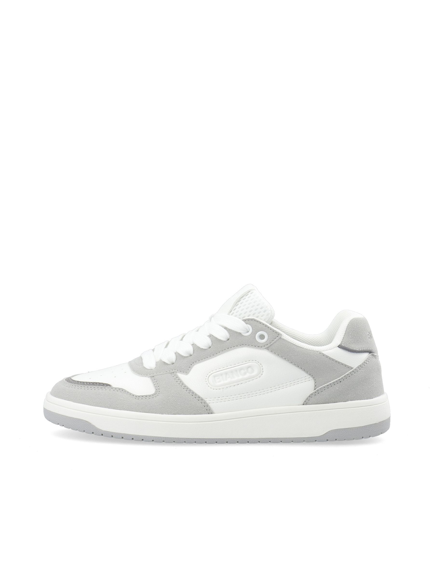 Grey fabric trainers online