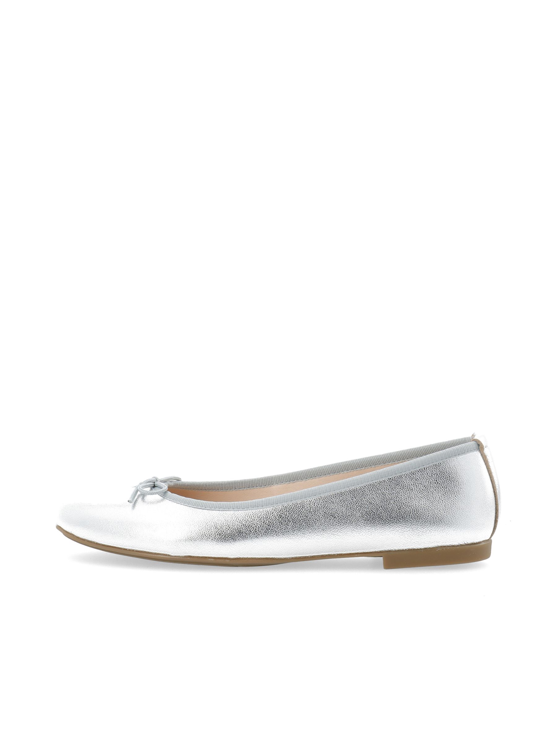 Silver BIAMADISON BALLET FLATS | Bianco®